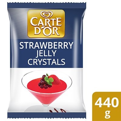 Carte d'Or Strawberry Flavoured Jelly Crystals 440g - 