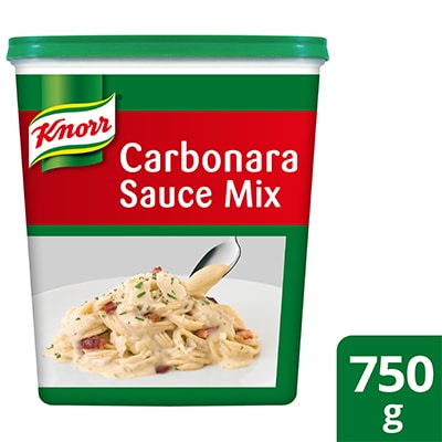 Knorr Carbonara Sauce Mix 750g - Knorr Carbonara Sauce Mix helps you deliver a consistently great tasting menu because it helps you deliver consistent pasta sauces.