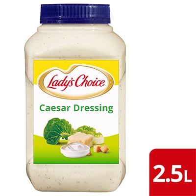 Lady's Choice Caesar Dressing 2.5L - Made with real quality ingredients, Lady's Choice Caesar Dressing helps you to deliver consistent salad dishes.