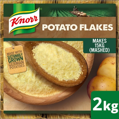 Knorr Potato Flakes 2KG - Knorr Potato Flakes is an easy to use product that gives you consistently great tasting mashed potatoes every time.