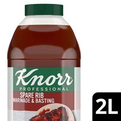 Knorr Spare Rib Marinade & Basting - Knorr Professional Spare Rib Sauce offers sweet, savoury & tangy flavours that is ready-to-use across all meat dishes, perfect for overnight marination & basting.