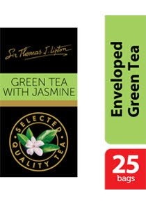 Sir Thomas Lipton Green Tea with Jasmine Envelope Teabags 2g