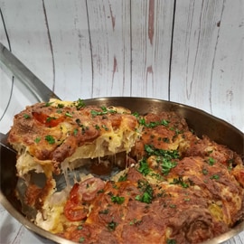 Upside Down Baked Baguette