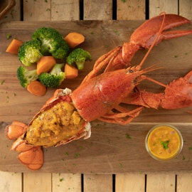 Grilled Lobster with Salted Egg Crab Meat Grilled Lobster with Salted Egg Crab Meat