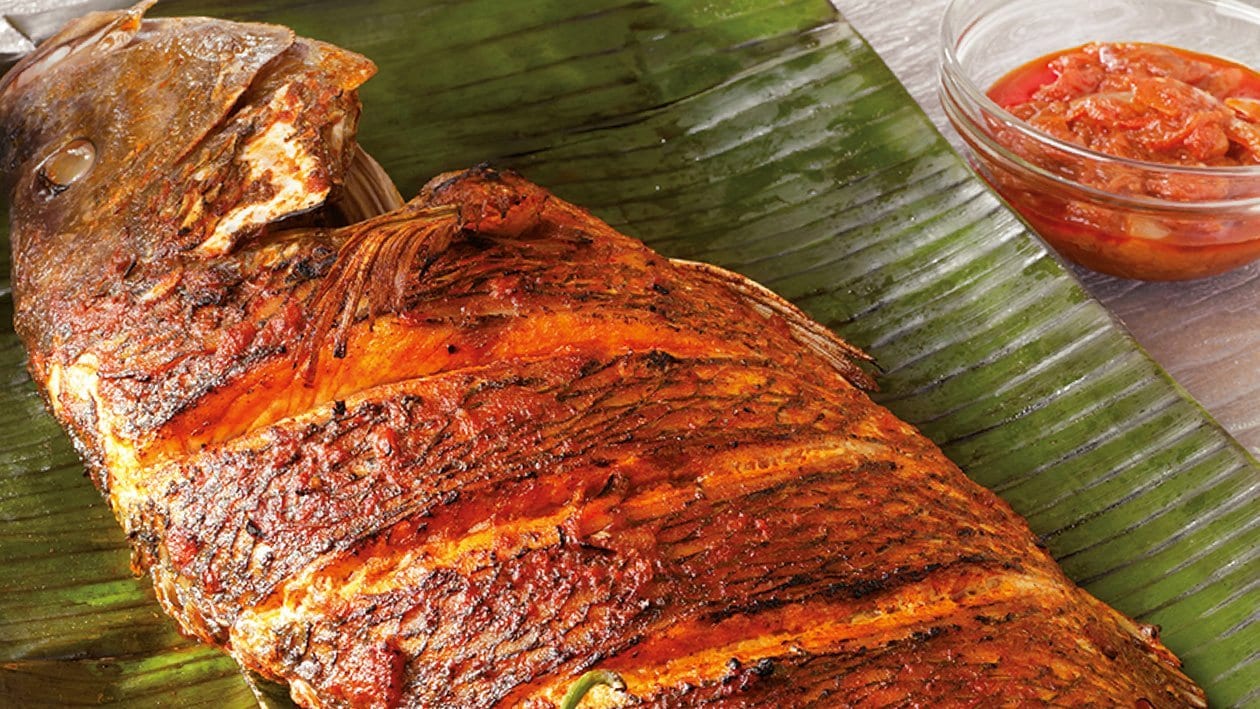 Baked Whole Snapper, Sambal Sauce – - Recipe