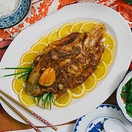 Oriental Steamed Fish: Jiang Zheng Talapia Oriental Steamed Fish: Jiang Zheng Talapia