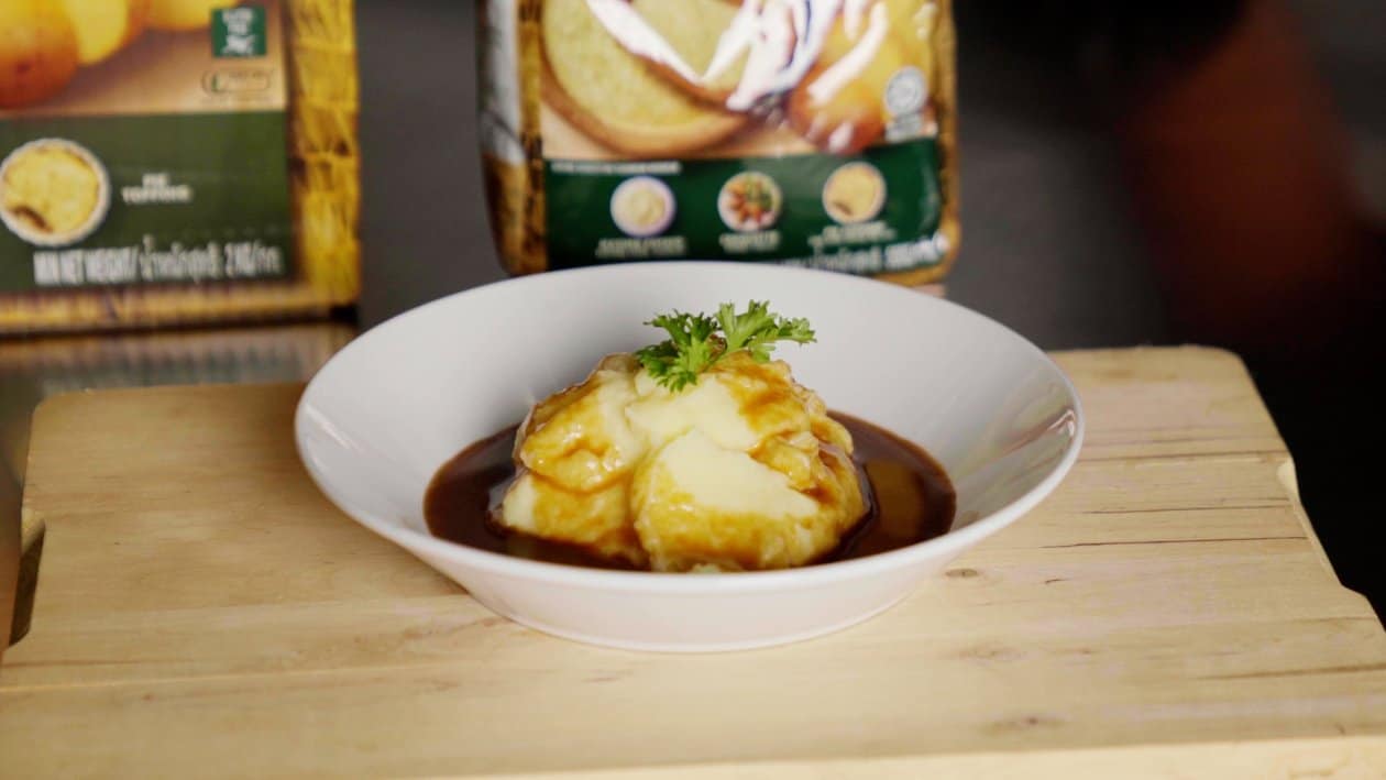 Mashed Potato with Brown Sauce