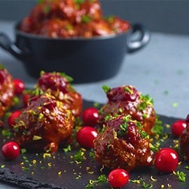 Bebola Daging BBQ Kranberi Bebola Daging BBQ Kranberi