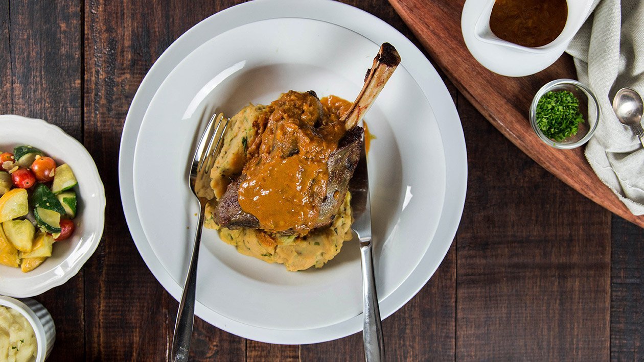 Lamb Shank Tikka Masala with Mashed Potato – - Recipe