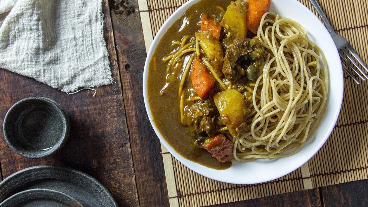 Japanese Beef Curry Pasta – - Recipe