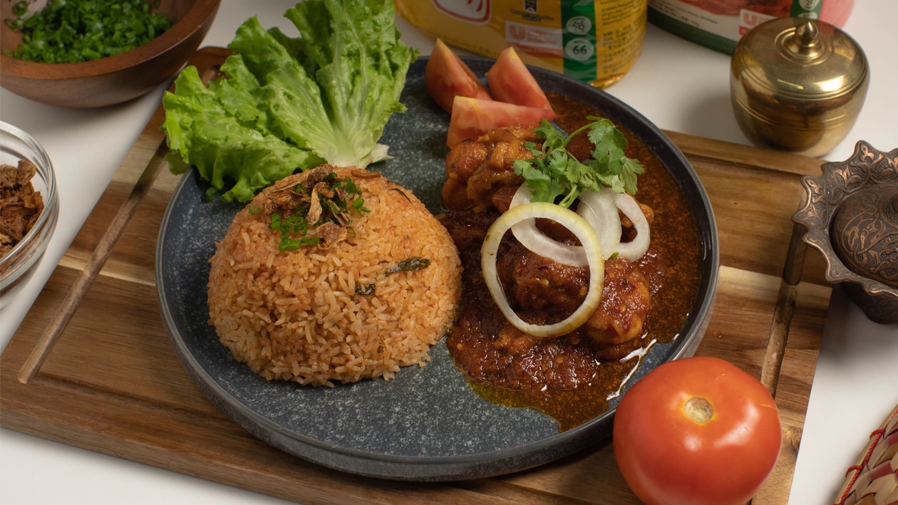 Nasi Tomato & Ayam Masak Merah – - Recipe