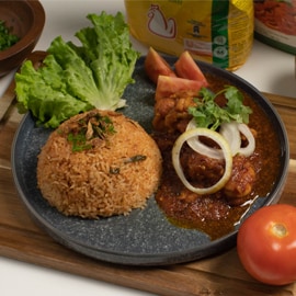Nasi Tomato & Ayam Masak Merah Nasi Tomato & Ayam Masak Merah