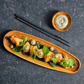 Deep Fried Prawn with Black Sesame Sauce Deep Fried Prawn with Black Sesame Sauce