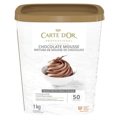 Carte D’Or Chocolate Mousse - Carte D’Or Chocolate Mousse is a product that is time-saving and easy to make that adds versatility to desserts creation.