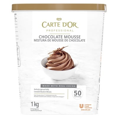 Carte D’Or Chocolate Mousse - Carte D’Or Chocolate Mousse is a product that is time-saving and easy to make that adds versatility to desserts creation.