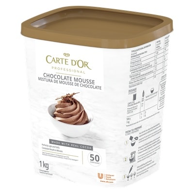 Carte D’Or Chocolate Mousse - Carte D’Or Chocolate Mousse is a product that is time-saving and easy to make that adds versatility to desserts creation.