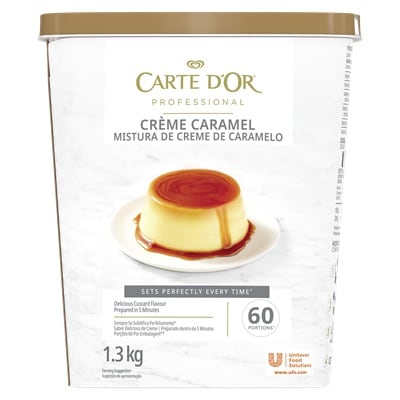 Carte D’Or Crème Caramel - Carte D’Or Crème Caramel is a quick and effortless dessert, perfect for serving in large volumes.