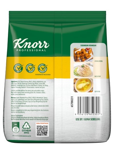 Knor Pasti Sedap Ayam 500g | NEW! - Knorr Pasti Sedap Ayam enhances your stir fried dishes with rich chicken aroma and delicious umami taste, all at an affordable cost.
