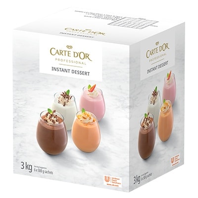Carte D’or Vanilla Instant Dessert - Carte D'Or Vanilla Instant Dessert is a freeze-thaw stable product that is time-saving and easy to make, adding versatility to dessert creations.