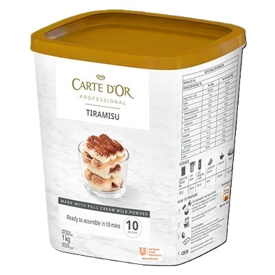 Carte D’or Tiramisu - Carte D'Or Tiramisu is a decadent, easy to use product that is reliable in taste, consistency and stability.