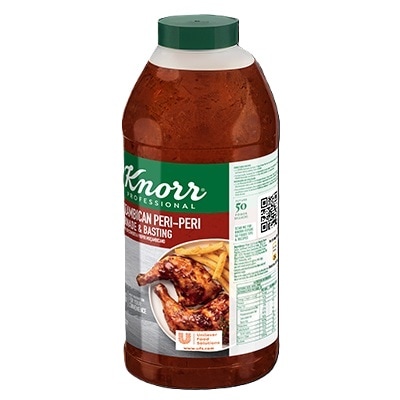 Knorr Peri-Peri Marinade & Basting (Mozambican) - Knorr Professional Mozambican Peri-Peri Marinade & Basting Sauce is a ready-to- use solution that adds a harmonious blend of spicy and tangy flavours, perfect for marination, glazing or as a base.