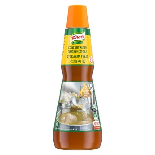 Knorr Concentrated Chicken Stock 1kg - Knorr Concentrated Chicken Stock, simmered with 2x more chicken for more authentic flavours with your touch of extraordinary.
