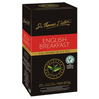 Sir Thomas Lipton Uncang Teh Sampul English Breakfast 2.4g - 