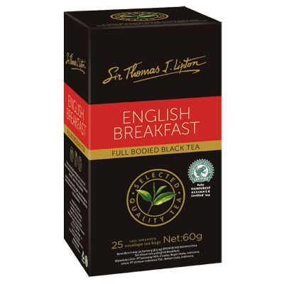 Sir Thomas Lipton Uncang Teh Sampul English Breakfast 2.4g 