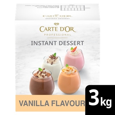 Carte D’or Vanilla Instant Dessert - Carte D'Or Vanilla Instant Dessert is a freeze-thaw stable product that is time-saving and easy to make, adding versatility to dessert creations.