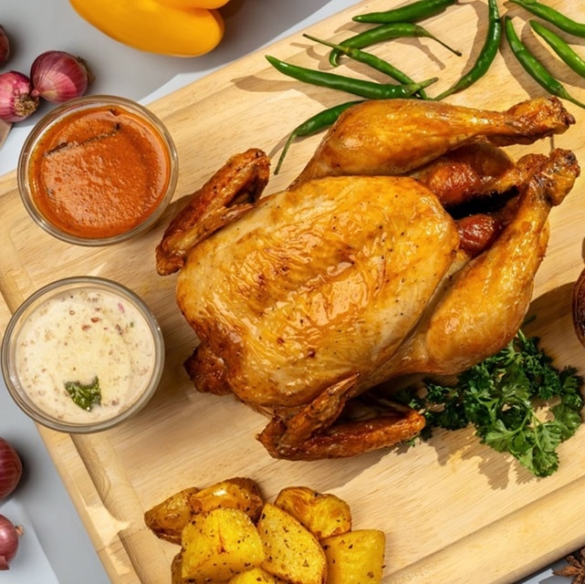 Classic Roasted Chicken with Creamy Kantan Buttermilk Sauce Classic Roasted Chicken with Creamy Kantan Buttermilk Sauce