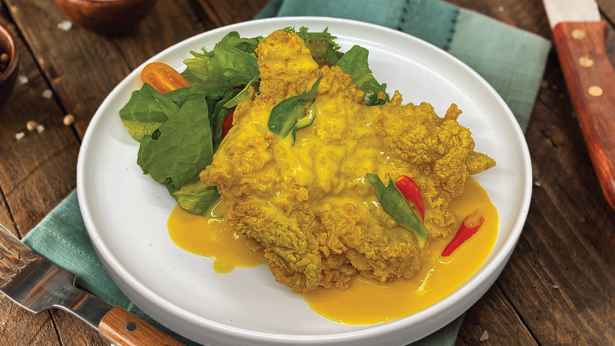 Malaysian restaurant serves ice cream on top of chicken chop