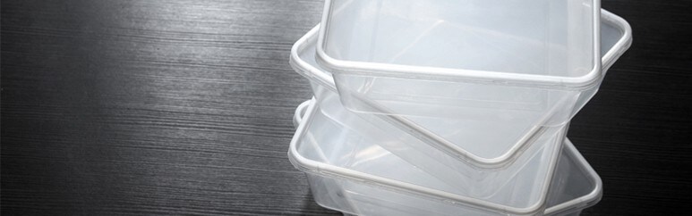 Plastic containers for packaging food Plastic containers for packaging food