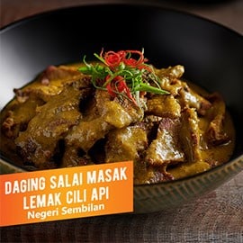 Beef in Coconut Chilli Curry (Daging Salai Masak Lemak Cili Api)