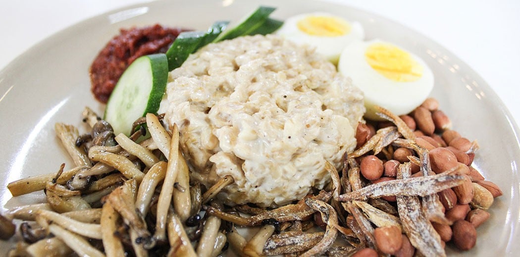 Malaysian favorite Nasi Lemak With a Twist of Oatmeal