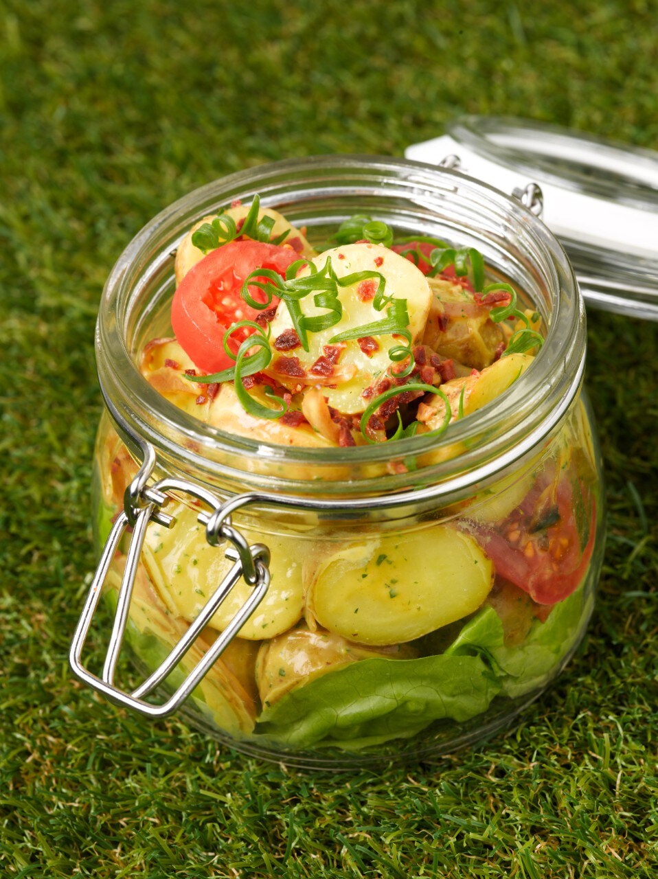 Potato and Caramelized Onion Salad with Tempeh Potato and Caramelized Onion Salad with Tempeh