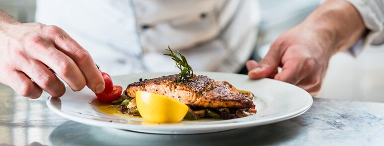 The universal rule of serving the three food groups – protein, carbs and vegetables.