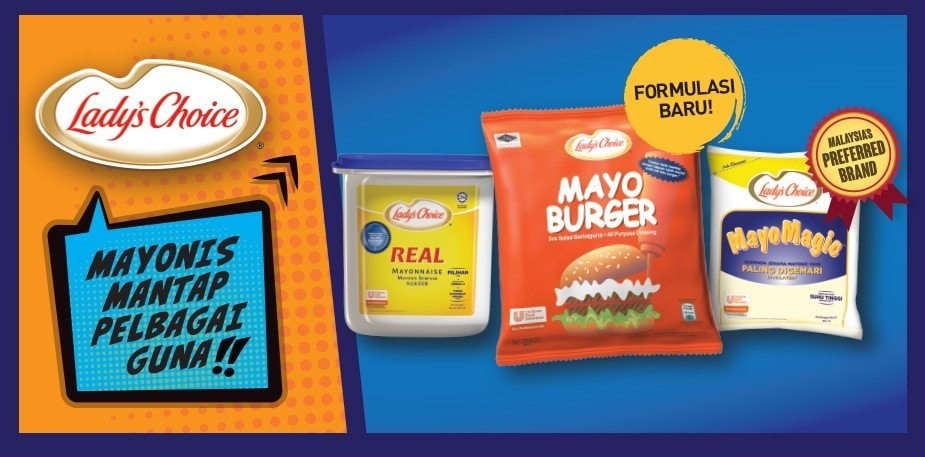 Lady’s Choice Mayonis kini dengan Formulasi yang Diperhebat