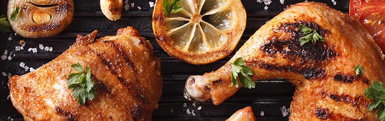 The universal rule of serving the three food groups – protein, carbs and vegetables.