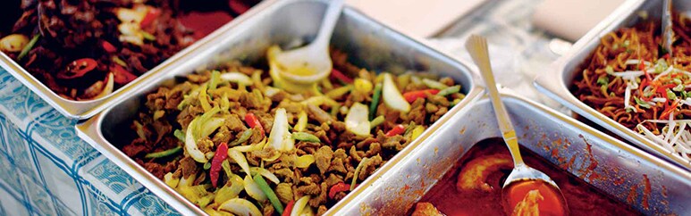 The universal rule of serving the three food groups – protein, carbs and vegetables.